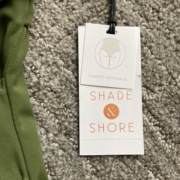 Shade & Shore Palm Plunge-Front Tie-Wrap One-Piece Swimsuit - Picture 7 of 12